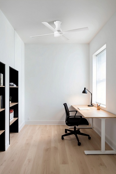 Потолочный вентилято Fraser LED белый от интернет-магазина IDODOM.RU