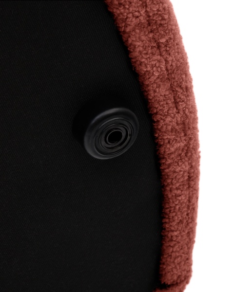 Чехол на пуф Kaeli из терракотового букле Ø 120 см от интернет-магазина IDODOM.RU