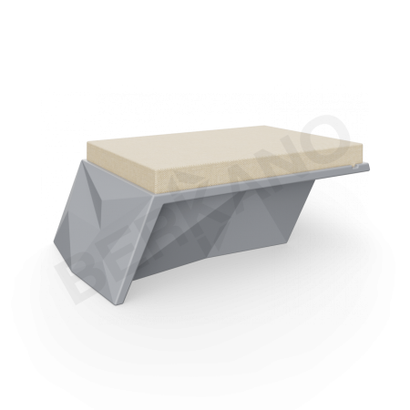 Угловой модуль Quaro с подушками Graphite, Bone Brown