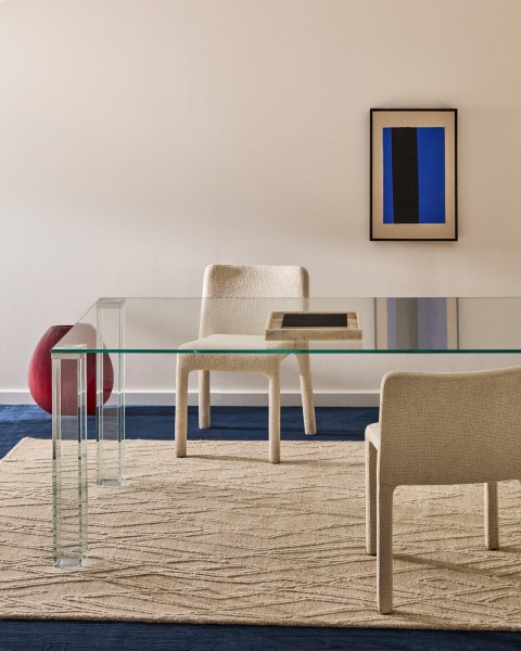 Стол Adularia из прозрачного закаленного стекла 200 x 100 см от интернет-магазина IDODOM.RU