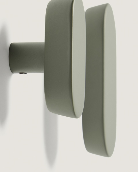 Набор из 2 вешалок Arely из бука с зеленым лаковым покрытием, 6,5 см/10 см от интернет-магазина IDODOM.RU