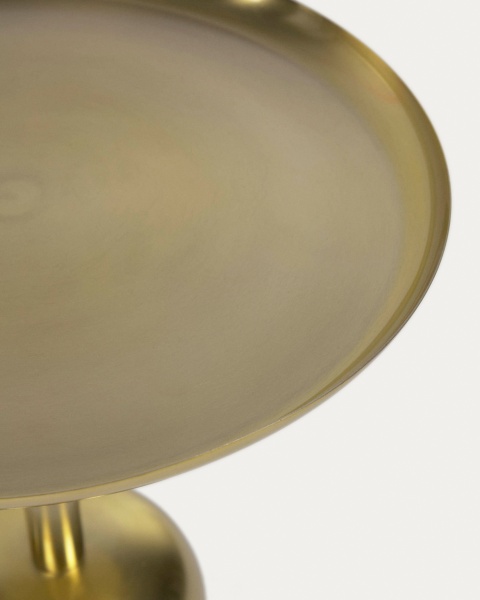 Приставной столик Adaluz из металла золотого цвета Ø 37 см от интернет-магазина IDODOM.RU