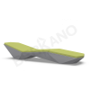 Шезлонг Quaro с подушками Graphite, Green