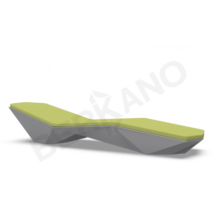 Шезлонг Quaro с подушками Graphite, Green