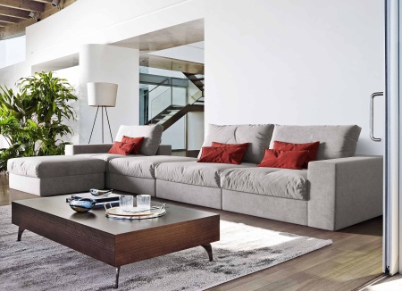 Модуль диван Элизиум угловой - Эконом микровелюр