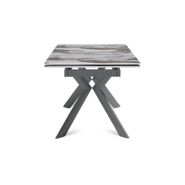 Стол раскладной Bridge (140+40+40), керамика глянцевая Pandora от интернет-магазина IDODOM.RU