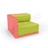 Диван угловой Fame с подушкой Chili Red, Green