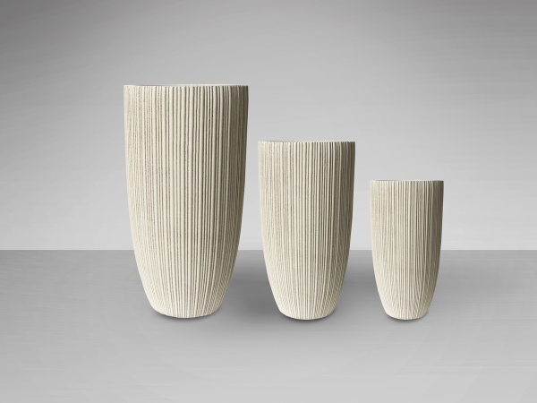 Набор из 3-х кашпо Terras II бежевый от интернет-магазина IDODOM.RU