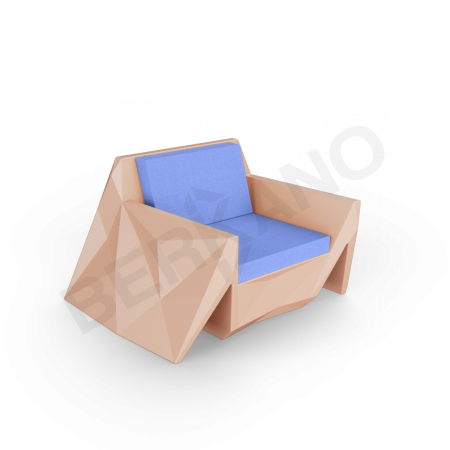 Кресло Quaro с подушками Terracotta, Navy
