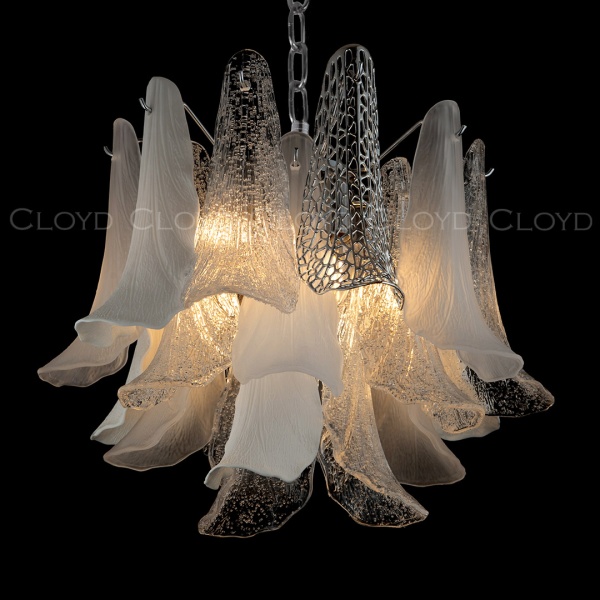 Люстра Cloyd WASABI C7 / Ø50 см - керамика - хром (арт.11448) от интернет-магазина IDODOM.RU