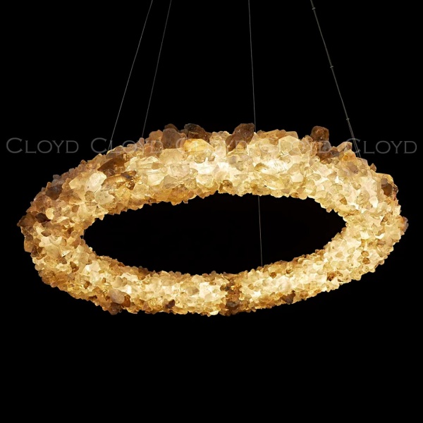 Люстра Cloyd EDEL-D C1 / Ø60 см - кварц - хром (арт.12570) от интернет-магазина IDODOM.RU