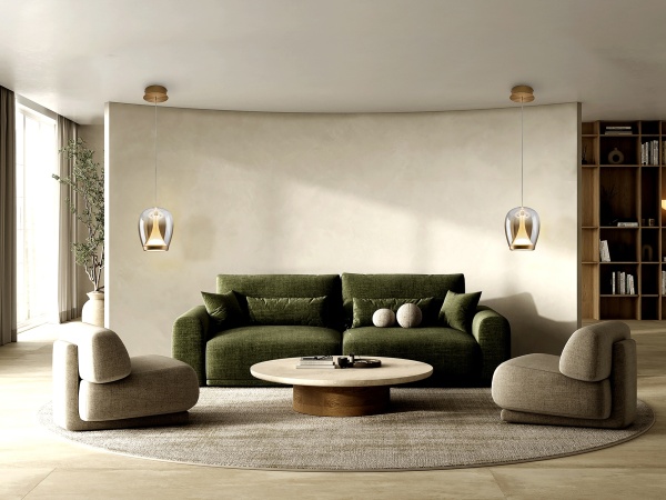 Suspiro Подвесной светильник золотой/янтарный D18 от интернет-магазина IDODOM.RU