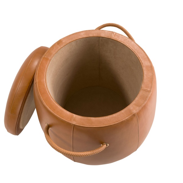 Пуф из кожи цвета Camel 5172 от интернет-магазина IDODOM.RU