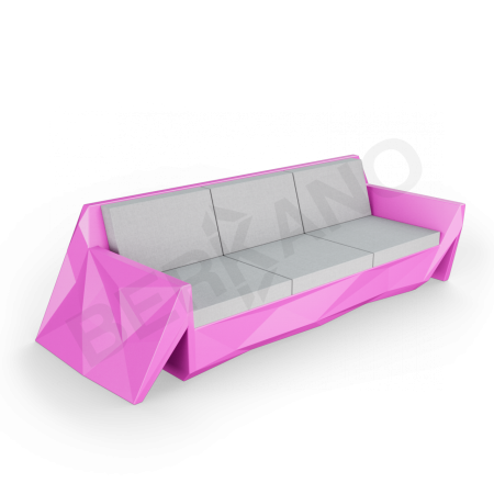 Диван Quaro с подушками Royal Purple, Gray