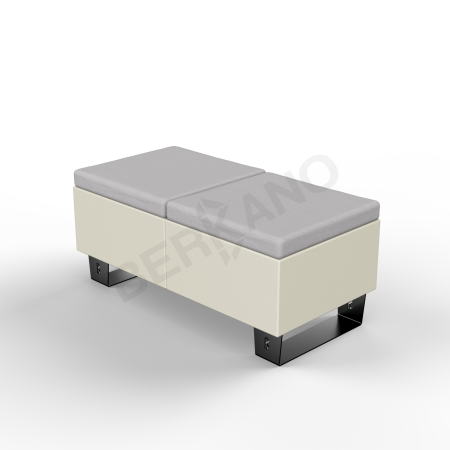Скамейка Brick 120 Bone Brown, Gray