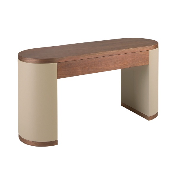 Туалетный столик 7220 из экокожи цвета норки и ореха от интернет-магазина IDODOM.RU