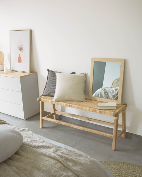 Скамья Beida из массива тика, 120 см от интернет-магазина IDODOM.RU