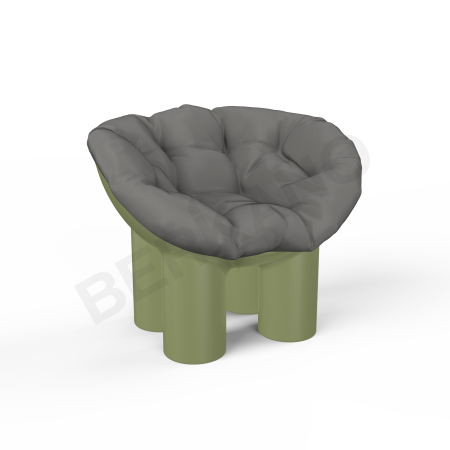 Кресло SLON Kids Olive green, Graphite