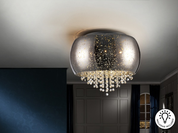 Потолочный светильник Caelum 5G9 Ø40 хром от интернет-магазина IDODOM.RU