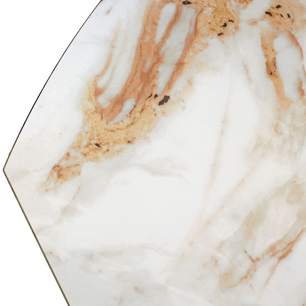 Стол овальный раскладной Ikon (135), керамика глянцевая светлая от интернет-магазина IDODOM.RU