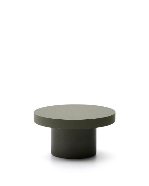 Aiguablava Журнальный столик зеленый цементный Ø90 см от интернет-магазина IDODOM.RU