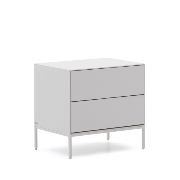 Vedrana Тумбочка прикроватная 2 ящика белый лак 60 x 55 см от интернет-магазина IDODOM.RU