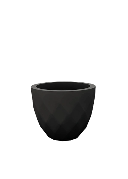 Кашпо Vases Nano матовое черное Ø14x12 от интернет-магазина IDODOM.RU