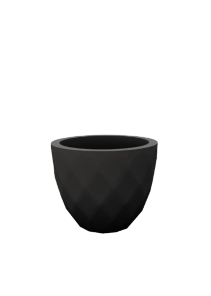 Кашпо Vases Nano матовое черное Ø14x12 от интернет-магазина IDODOM.RU