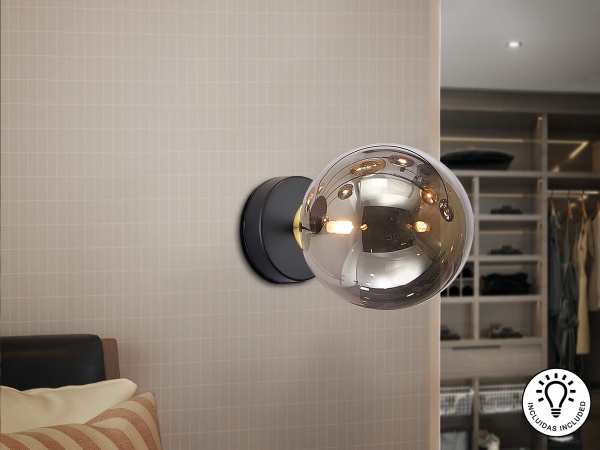 Бра Dark 1L черно-латунный от интернет-магазина IDODOM.RU