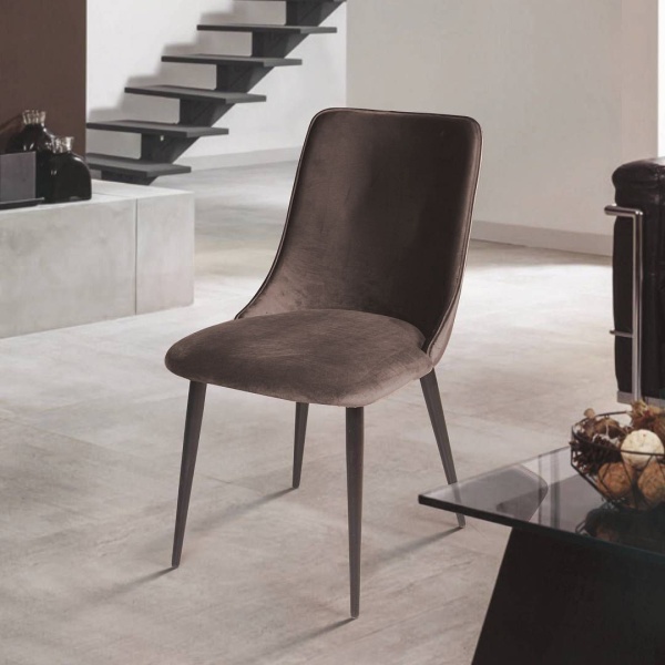 Стул Joe, бархат антрацит 14 от интернет-магазина IDODOM.RU