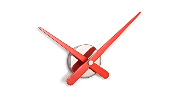 Настенные часы Rodon Mini L хром-красный от интернет-магазина IDODOM.RU