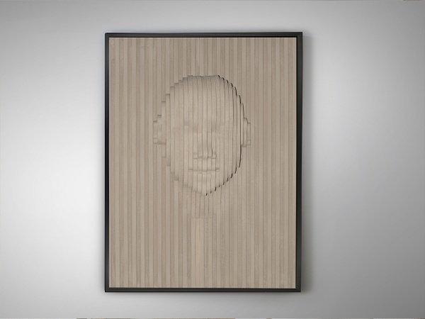 Beige Face Картина барельеф из полистирола и МДФ 90X120 от интернет-магазина IDODOM.RU