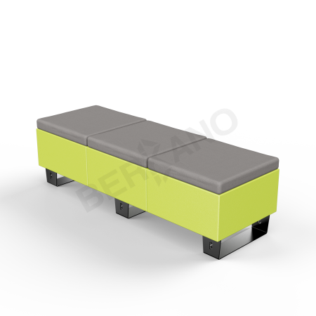 Скамейка Brick 180 Spring Green, Graphite