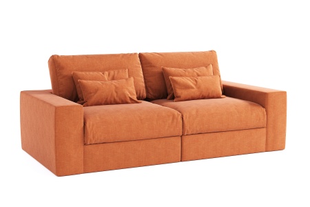 Диван Элизиум прямой двухместный - Оксфорд искусственная замша