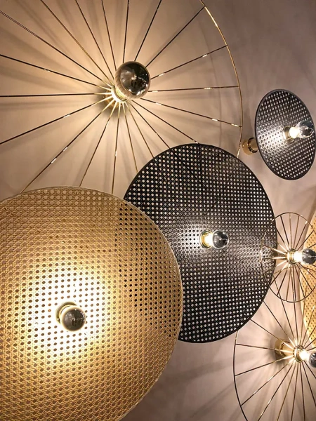 Бра Tan Tan A1053/5 см белый металл + 1125/30 см черный ротанг от интернет-магазина IDODOM.RU