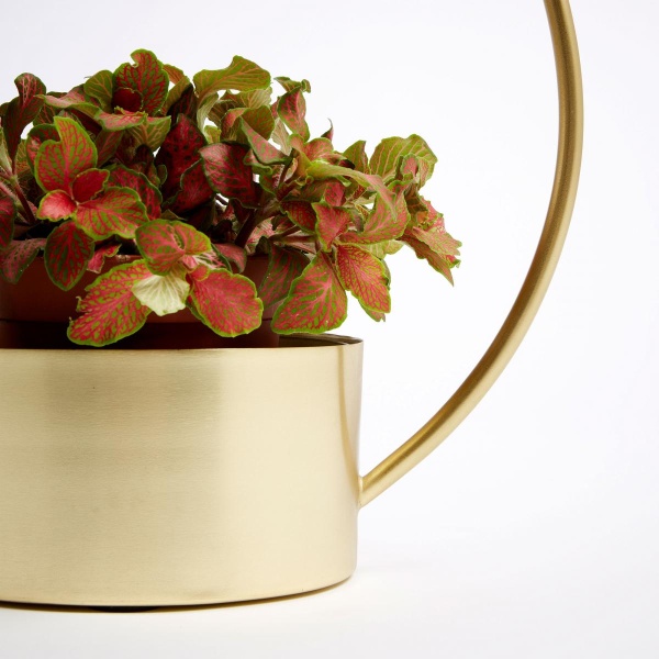 Цветочный горшок Even золотой металл от интернет-магазина IDODOM.RU