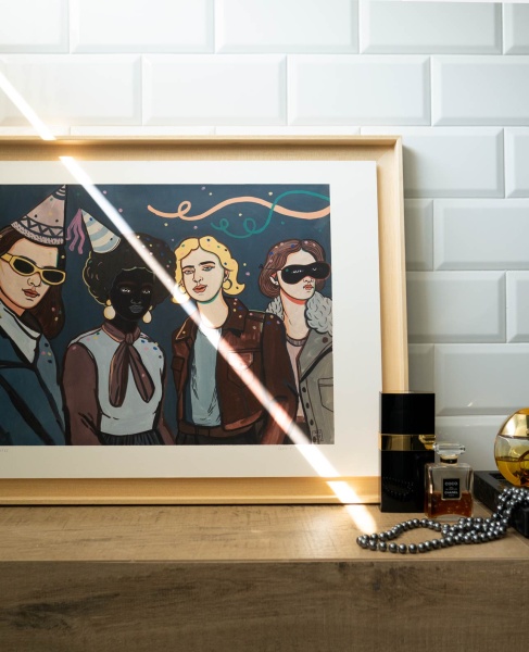 Постер MUJERES X MUJERES Felices  42*60 от интернет-магазина IDODOM.RU