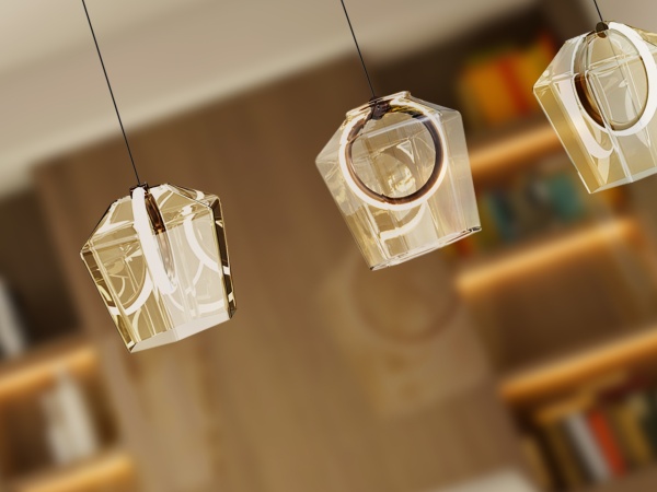 Линейный подвес Ingrid 4L шампань от интернет-магазина IDODOM.RU