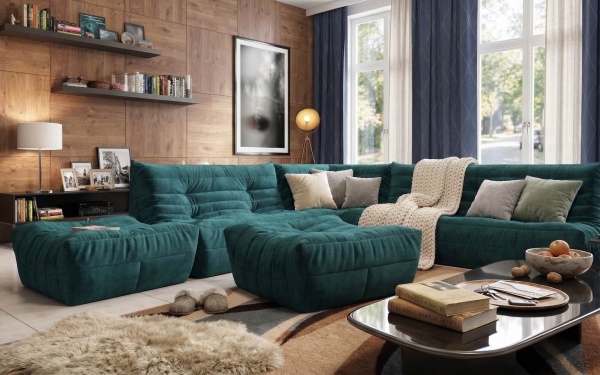 Пуф ДеФранс™️ 90/90 - Эконом микровелюр