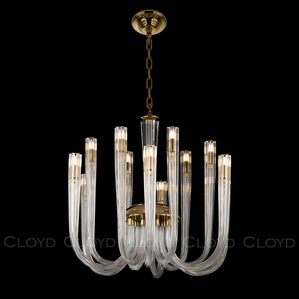 Люстра Cloyd AEDA C12 / Ø60 см - золото (арт.11661) от интернет-магазина IDODOM.RU