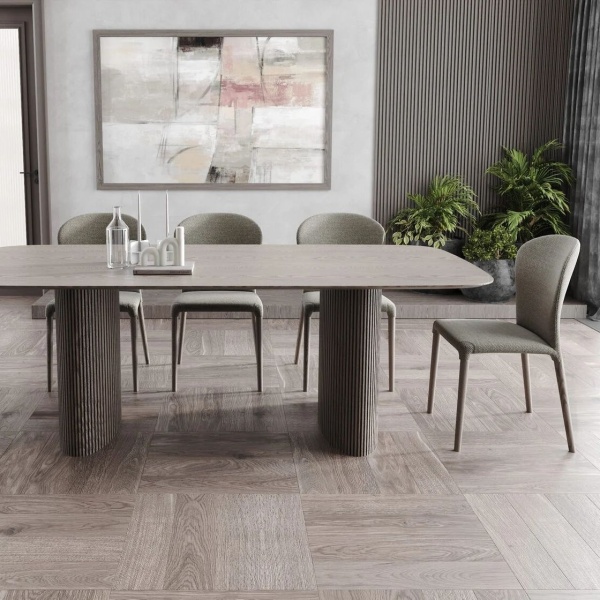 Стол овальный Denver 270, шпон / две опоры от интернет-магазина IDODOM.RU