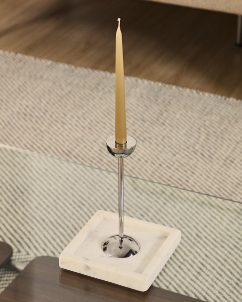 Подсвечник Nirela из нержавеющей стали 22 см от интернет-магазина IDODOM.RU