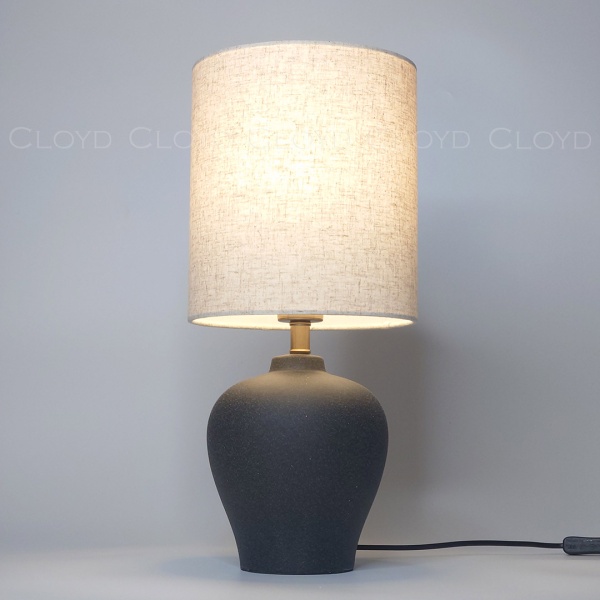 Настольная лампа Cloyd GARGANTUA-C T1 / выс. 48 см- черная керамика (арт.30146) от интернет-магазина IDODOM.RU