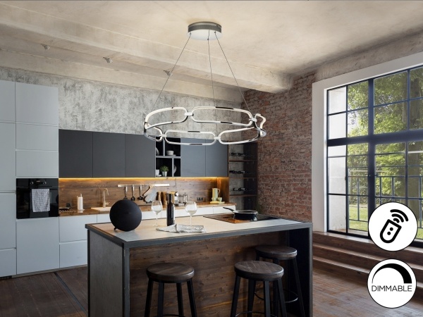 Подвесной светильник Colette Ø80 хром DIM от интернет-магазина IDODOM.RU