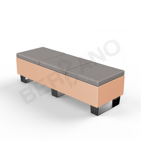 Скамейка Brick 180 Terracotta, Graphite