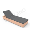 Шезлонг Grace Terracotta, Dark grey