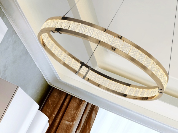 Lorian Люстра с 1 кольцом блестящее золото от интернет-магазина IDODOM.RU