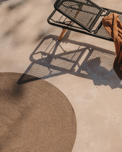 Despas Ковер бежевый круглый из синтетических волокон от интернет-магазина IDODOM.RU