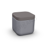 Пуф Grace графитового цвета, аксессуар графитового цвета