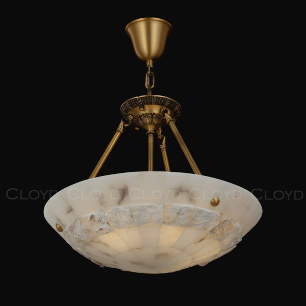 Люстра Cloyd TELEMACH C5 / Ø50 см - алебастр - латунь (арт.12346) от интернет-магазина IDODOM.RU